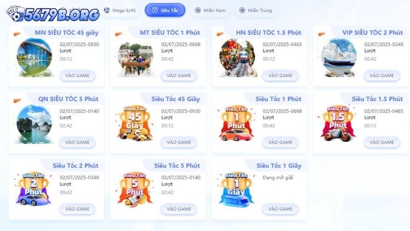 Các loại hình xổ số được yêu thích nhất tại 5679