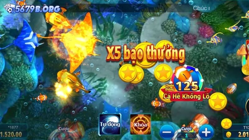 Các loại tính năng trong game Bắn Cá Vui Vẻ