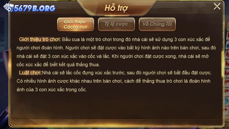 Chi tiết cách chơi Bầu Cua 5679 cho người mới