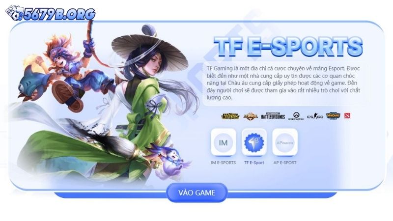 Điểm danh 3 sảnh Esports hot nhất tại 5679