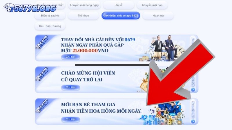 Giới thiệu chương trình mời bạn bè tham gia tại 5679