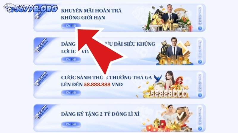 Giới thiệu về chương trình hoàn trả không giới hạn tại 5679