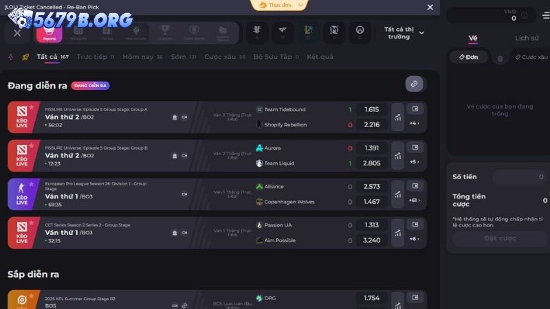 Ưu điểm khi chơi Esports tại nhà cái 5679